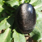 Cabochon en obsidienne argentée