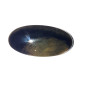 Cabochon en obsidienne manto huichol