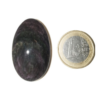 Cabochon en obsidienne Manto huichol