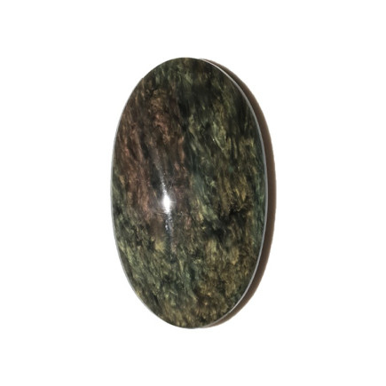 Cabochon en obsidienne Manto huichol