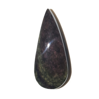 Cabochon en obsidienne Manto huichol