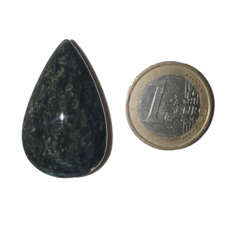 Cabochon en obsidienne Manto huichol