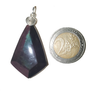 Pendentif facetté en obsidienne œil céleste