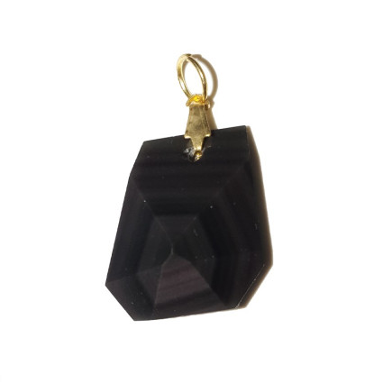 Pendentif facetté en obsidienne Oeil céleste