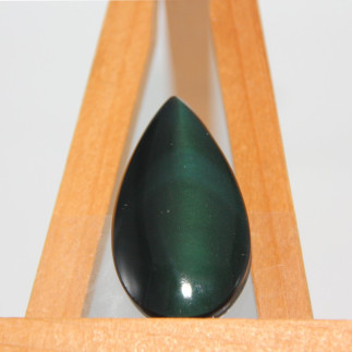 Cabochon en obsidienne arc-en-ciel (œil céleste) du Mexique