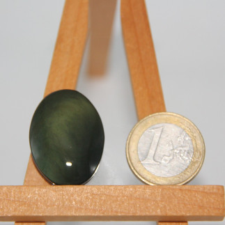 Cabochon en obsidienne arc-en-ciel