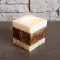 Bougeoir cube bicolore