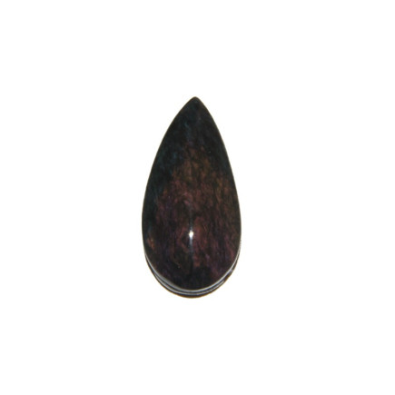 Cabochon en obsidienne Manto huichol