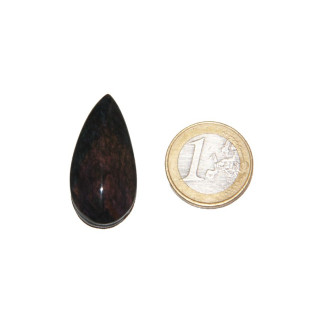 Cabochon en obsidienne Manto huichol