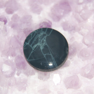 Cabochon en obsidienne spider (toile d'araignée)