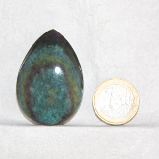 Cabochon en obsidienne Manto huichol