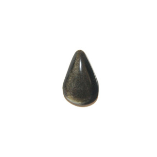 Cabochon en obsidienne dorée