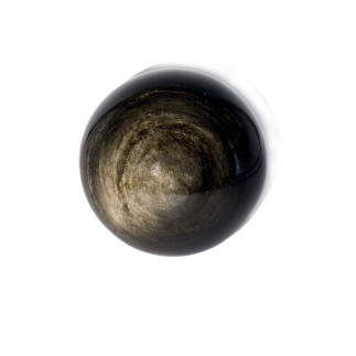 Sphère en obsidienne dorée 81 mm