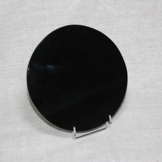 Miroir solaire en obsidienne noire