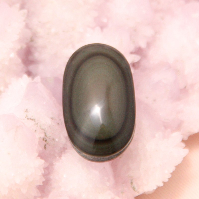 Cabochon en obsidienne arc-en-ciel