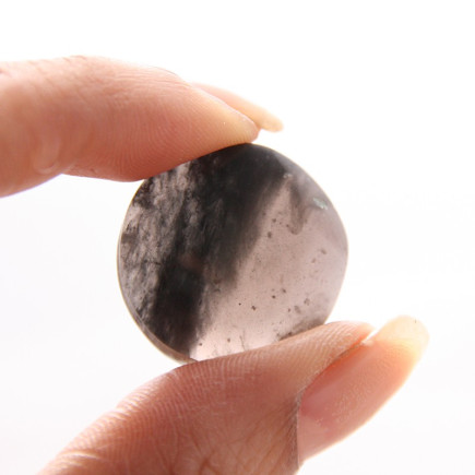 Cabochon en obsidienne larme d'apache