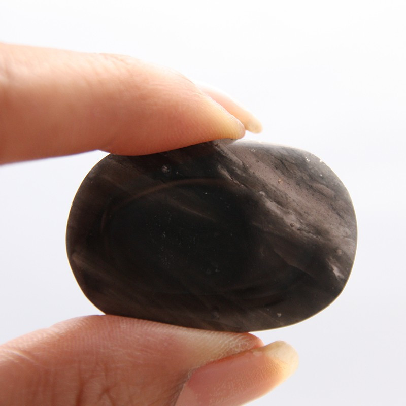 Cabochon en obsidienne larme d'apache