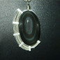 Pendentif en obsidienne œil célese