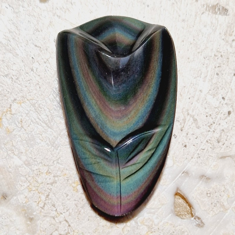 Cabochon en obsidienne œil céleste