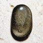 Cabochon en obsidienne dorée