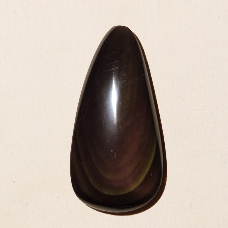 Cabochon en obsidienne arc-en-ciel