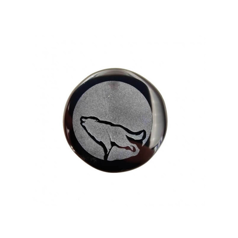 Cabochon en obsidienne noire