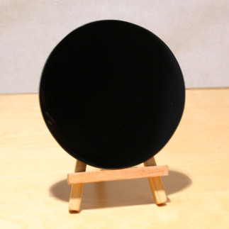 Miroir solaire en obsidienne noire de 12cm