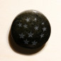 Cabochon gravé, en obsidienne dorée