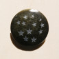 Cabochon gravé, en obsidienne dorée