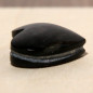 Cabochon cœur en obsidienne manto huichol