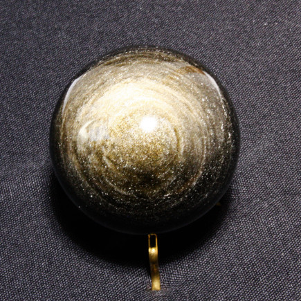 Sphère en obsidienne dorée 6cm