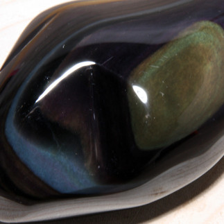 Obsidienne Manto Huichol – Forme Libre Unique | Pierre de Protection