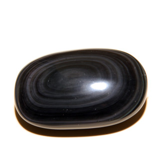 Pierre de massage en obsidienne arc en ciel