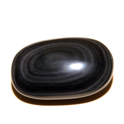 Pierre de massage en obsidienne arc en ciel