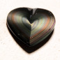 Cœur en obsidienne œil céleste