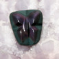 Cabochon en obsidienne manto huichol