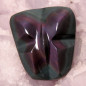 Cabochon en obsidienne manto huichol