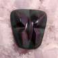 Cabochon en obsidienne manto huichol