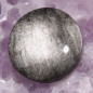 Cabochon argenté