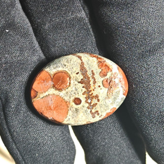 Cabochon génerique en obsidienne cacahuete