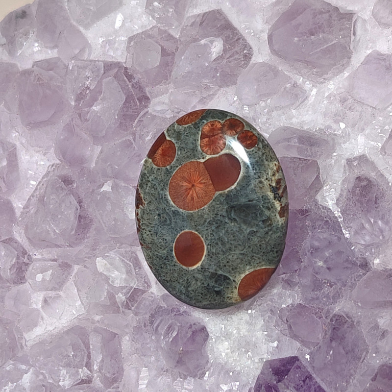 Cabochon obsidienne cacahuète