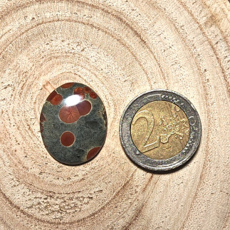 Cabochon en obsidienne cacahuete