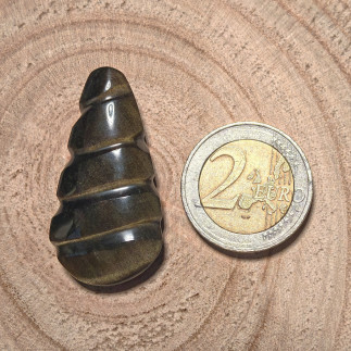 Cabochon en Obsidienne Dorée du Mexique – Pierre de Protection
