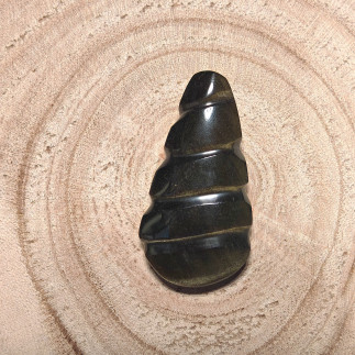 Cabochon en Obsidienne Dorée du Mexique – Pierre de Protection