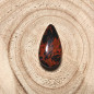 Cabochon en obsidienne acajou