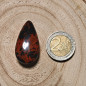 Cabochon en obsidienne acajou