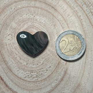 Cabochon en obsidienne Manto huichol