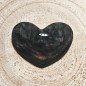 Cabochon cœur en obsidienne manto huichol