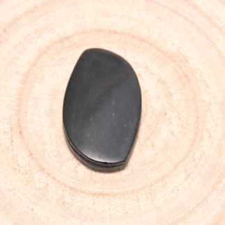 Cabochon en Obsidienne Argentée du Mexique – Reflets Métalliques et Protection