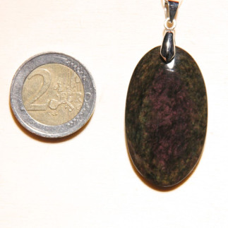 Pendentif en obsidienne manto huichol